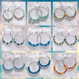 Beaded Hoop Earrings
25mm stainless steel